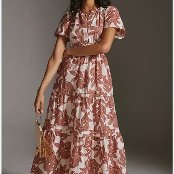 Anthropologie Somerset Floral Print Maxi Dress Size S $130 - Picture 1 of 3